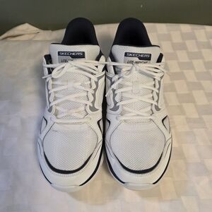 Skechers White Athletic Sneakers